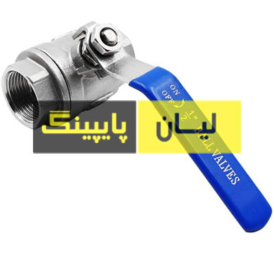 شیر گازی استنلس استیل 1000 وگ رزوه ای دو تیکه استنلس استیل 316 اروپایی